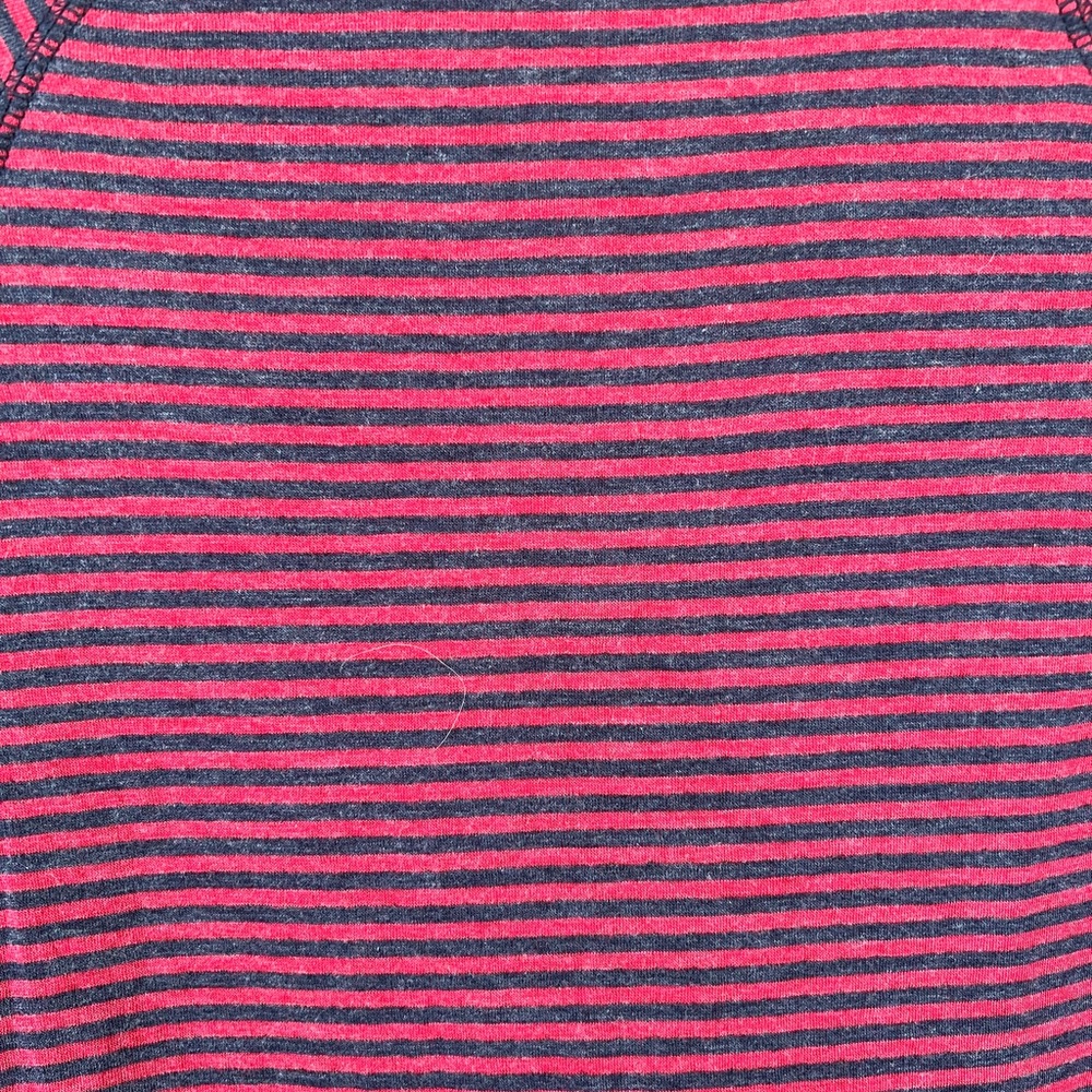 - Faherty men’s size large cloud collection blue+red stripped Henley. - Picture 6 of 6